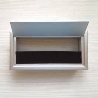 Лючок CD-MD160S (silver) встраиваемый в столешницу квадратный