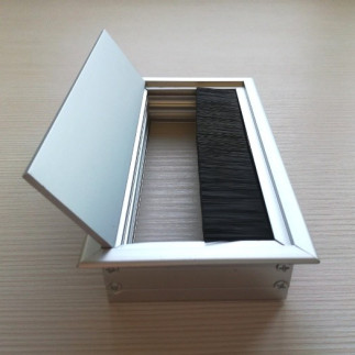 Лючок CD-MD160S (silver) встраиваемый в столешницу квадратный