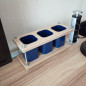 Подставка для канцелярских принадлежностей CONSTRUCTOR-1DB (тёмно-синие стаканы) Подставка для канцелярских принадлежностей CONSTRUCTOR-1DB (тёмно-синие стаканы)
