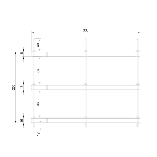 Лоток для бумаг горизонтальный CONSTRUCTOR-2 (3 уровня)