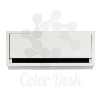 Лючок CD-MD-G-240S (silver) встраиваемый в столешницу квадратный 240х120х25 мм