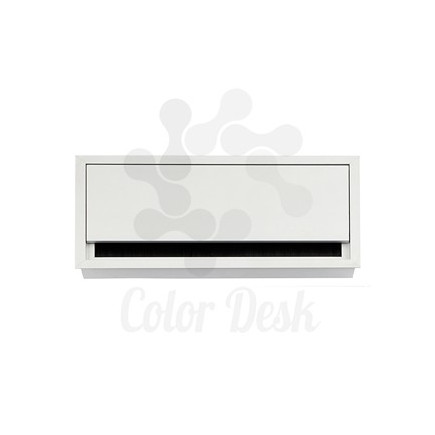 Лючок CD-MD-G-240S (silver) встраиваемый в столешницу квадратный 240х120х25 мм