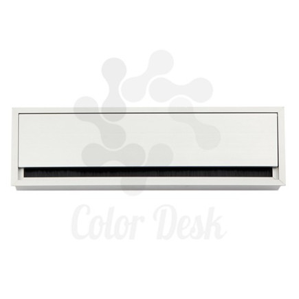 Лючок CD-MD-G-360S (silver) встраиваемый в столешницу квадратный 360х120х25 мм