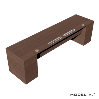 Стол для двоих детей Model v.1 с тумбами (4 ящика)