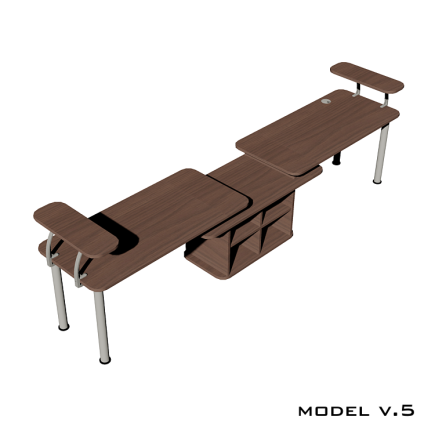 Стол для двоих C-Desk х2 v.5