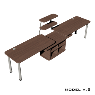 Стол для двоих C-Desk х2 v.5