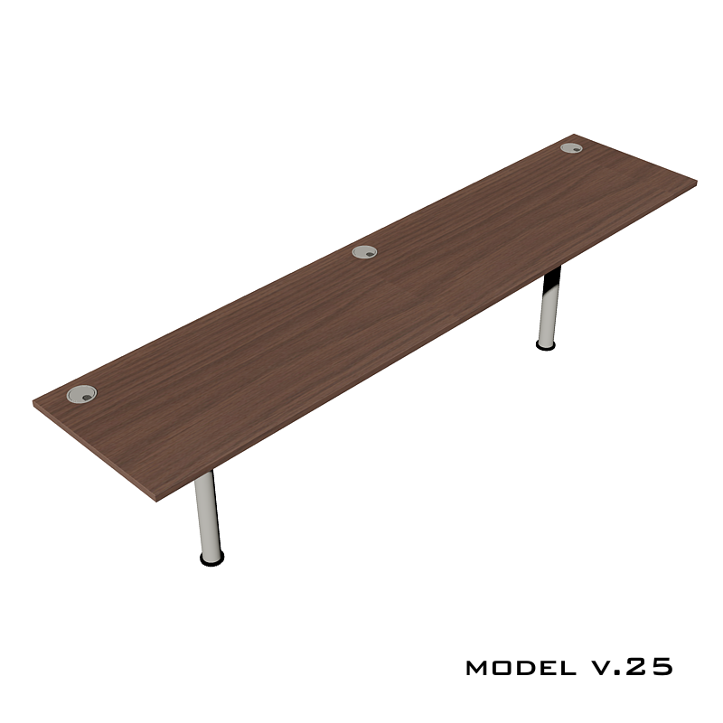 Стол для двоих детей Model v.25 на каркасных опорах круглого сечения Steel Pillars Стол для двоих детей Model v.25 на каркасных опорах круглого сечения Steel Pillars