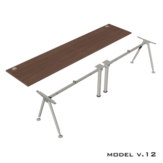 Стол для двоих детей Model v.12 на каркасных опорах