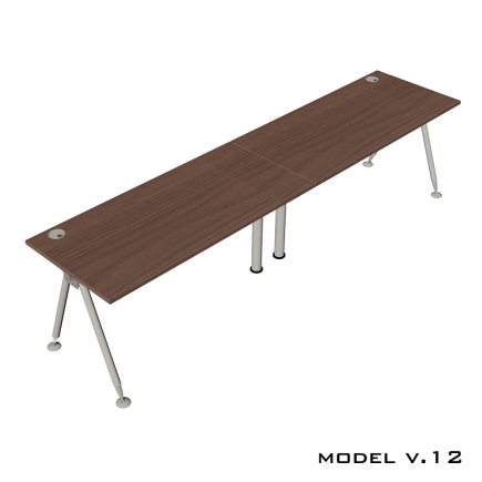 Стол для двоих детей Model v.12 на каркасных опорах