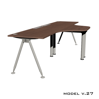 Стол для двоих детей Model v.27 на каркасных опорах