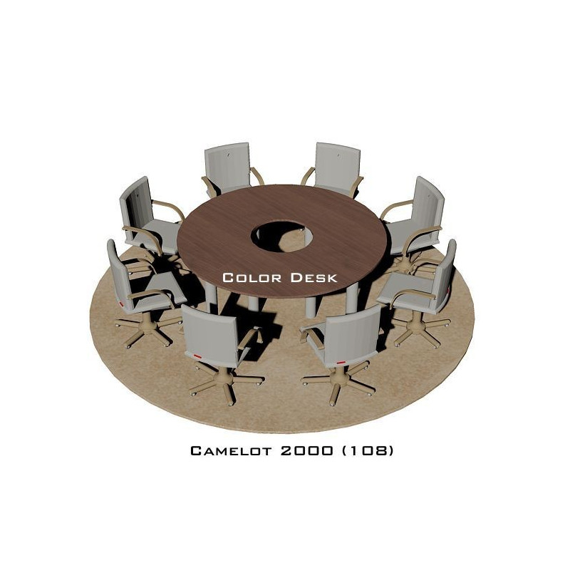 Camelot 2000 (108) стол для переговоров и конференций без стекла на 8 человек Camelot 2000 (108) стол для переговоров и конференций без стекла на 8 человек