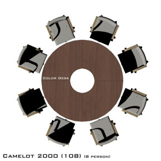 Camelot 2000 (108) стол для переговоров и конференций без стекла на 8 человек