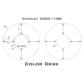 Camelot 2200 (108) стол для переговоров и конференций без стекла на 8 человек
