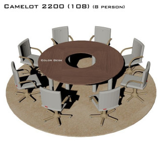 Camelot 2200 (108) стол для переговоров и конференций без стекла на 8 человек