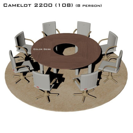 Camelot 2200 (108) стол для переговоров и конференций без стекла на 8 человек