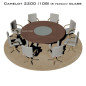 Camelot 2200 (108) Glass стол для переговоров и конференций со стеклом на 8 человек Camelot 2200 (108) Glass стол для переговоров и конференций со стеклом на 8 человек