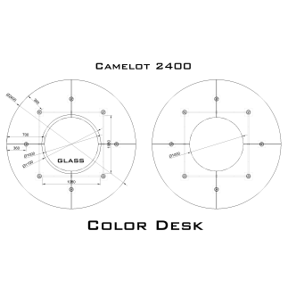 Camelot 2400 стол для переговоров и конференций без стекла на 12 человек