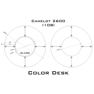 Camelot 2600 (108) стол для переговоров и конференций без стекла на 12 человек