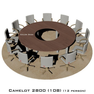 Camelot 2800 (108) стол для переговоров и конференций без стекла на 12 человек