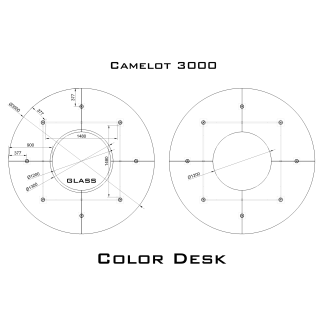 Camelot 3000 Glass стол для переговоров и конференций со стеклом на 15 человек