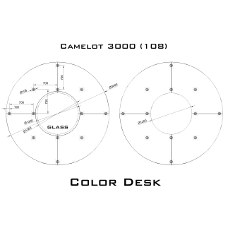 Camelot 3000 (108) стол для переговоров и конференций без стекла на 12 человек