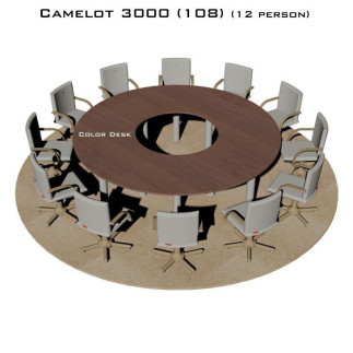 Camelot 3000 (108) стол для переговоров и конференций без стекла на 12 человек