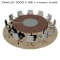 Camelot 3000 (108) Glass стол для переговоров и конференций со стеклом на 12 человек Camelot 3000 (108) Glass стол для переговоров и конференций со стеклом на 12 человек