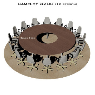 Camelot 3200 стол для переговоров и конференций без стекла на 16 человек