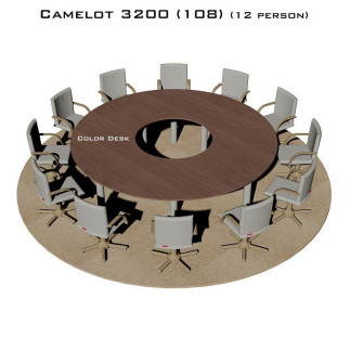 Camelot 3200 (108) стол для переговоров и конференций без стекла на 12 человек