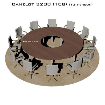 Camelot 3200 (108) стол для переговоров и конференций без стекла на 12 человек