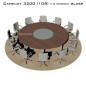 Camelot 3200 (108) Glass стол для переговоров и конференций со стеклом на 12 человек Camelot 3200 (108) Glass стол для переговоров и конференций со стеклом на 12 человек