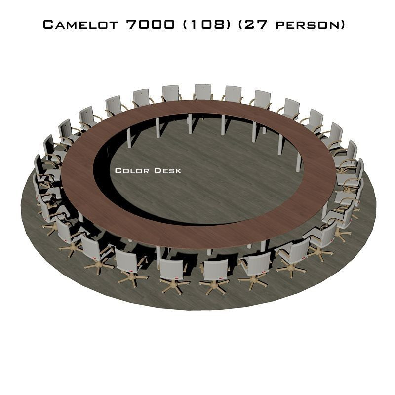 Camelot 7000 (108) стол для переговоров и конференций без стекла на 27 человек Camelot 7000 (108) стол для переговоров и конференций без стекла на 27 человек