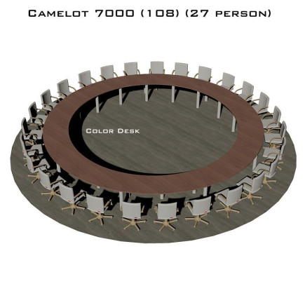 Camelot 7000 (108) стол для переговоров и конференций без стекла на 27 человек