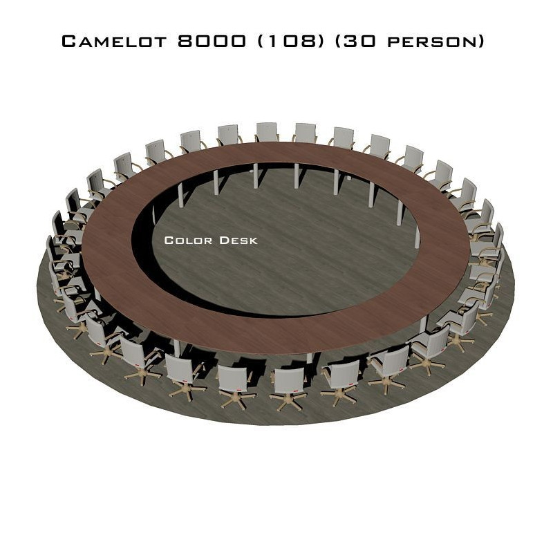 Camelot 8000 (108) стол для переговоров и конференций без стекла на 30 человек Camelot 8000 (108) стол для переговоров и конференций без стекла на 30 человек