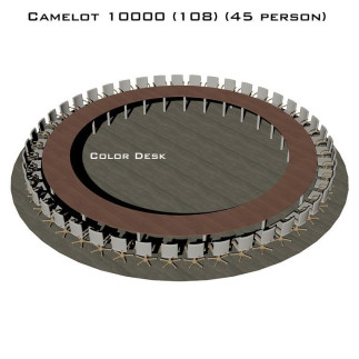 Camelot 10000 (108) стол для переговоров и конференций без стекла на 45 человек
