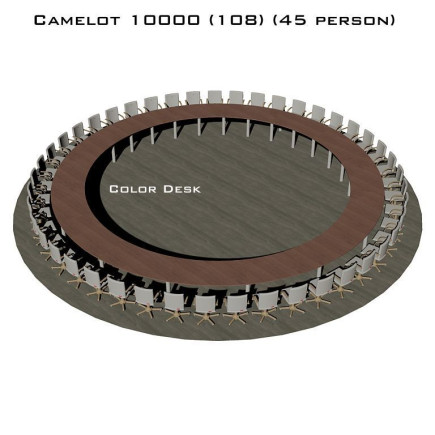 Camelot 10000 (108) стол для переговоров и конференций без стекла на 45 человек