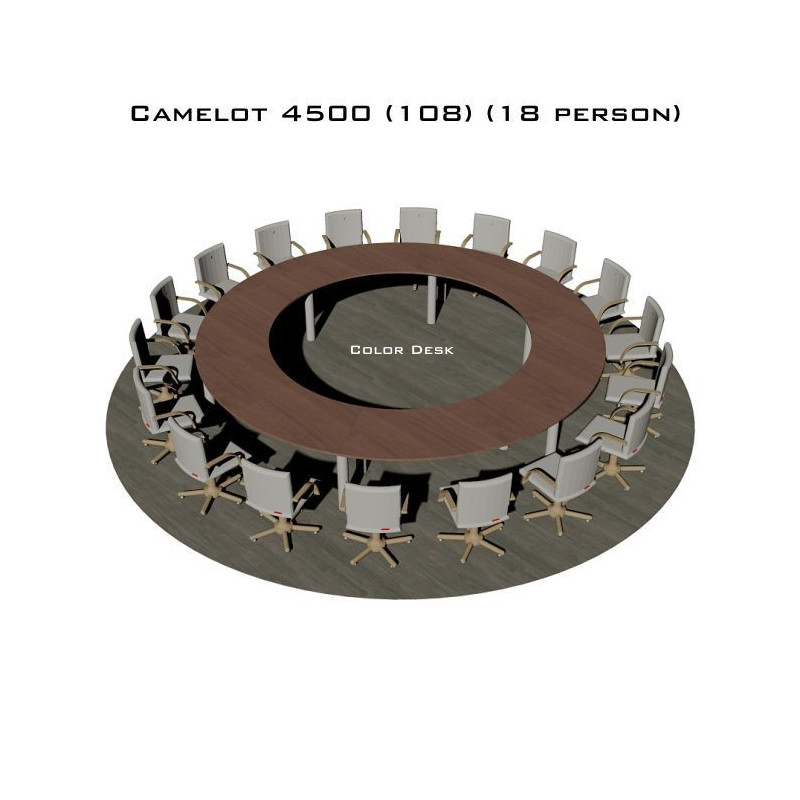 Camelot 4500 (108) стол для переговоров и конференций без стекла на 18 человек Camelot 4500 (108) стол для переговоров и конференций без стекла на 18 человек