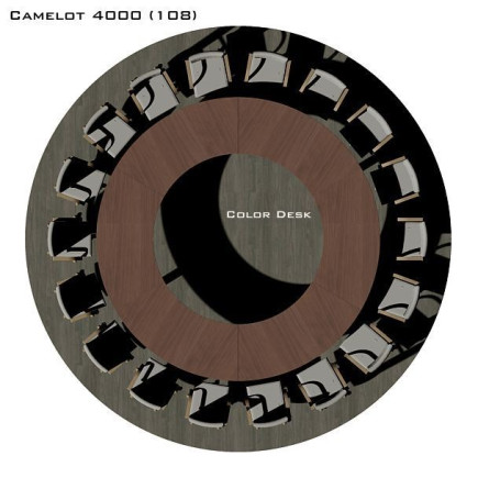 Camelot 4000 (108) стол для переговоров и конференций без стекла на 18 человек