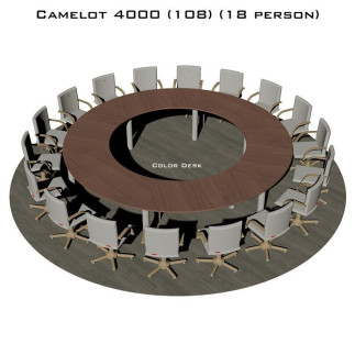 Camelot 4000 (108) стол для переговоров и конференций без стекла на 18 человек