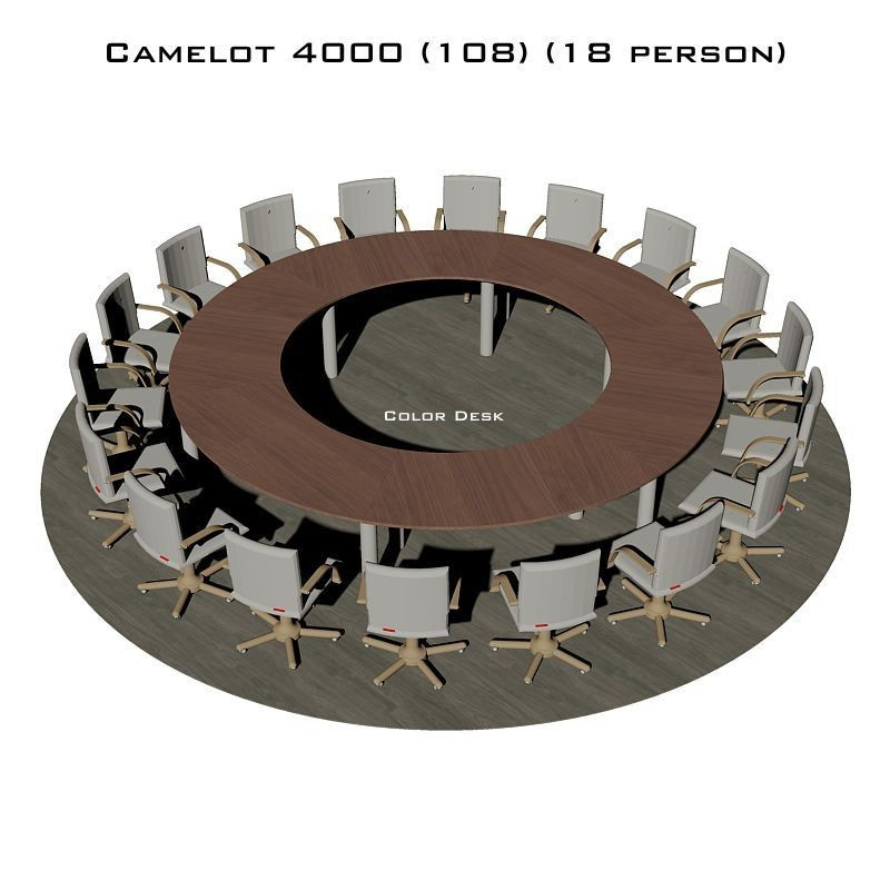 Camelot 4000 (108) стол для переговоров и конференций без стекла на 18 человек Camelot 4000 (108) стол для переговоров и конференций без стекла на 18 человек