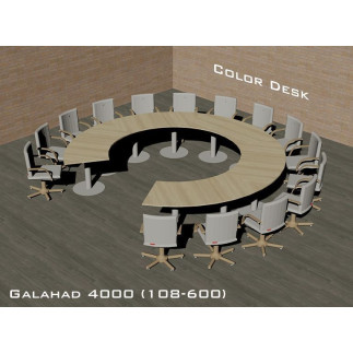 Galahad 4000 (108-600) стол круглый (без одного звена) для переговоров и конференций на 15 человек