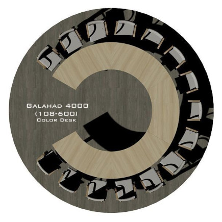 Galahad 4000 (108-600) стол круглый (без одного звена) для переговоров и конференций на 15 человек