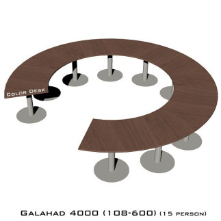 Galahad 4000 (108-600) стол круглый (без одного звена) для переговоров и конференций на 15 человек