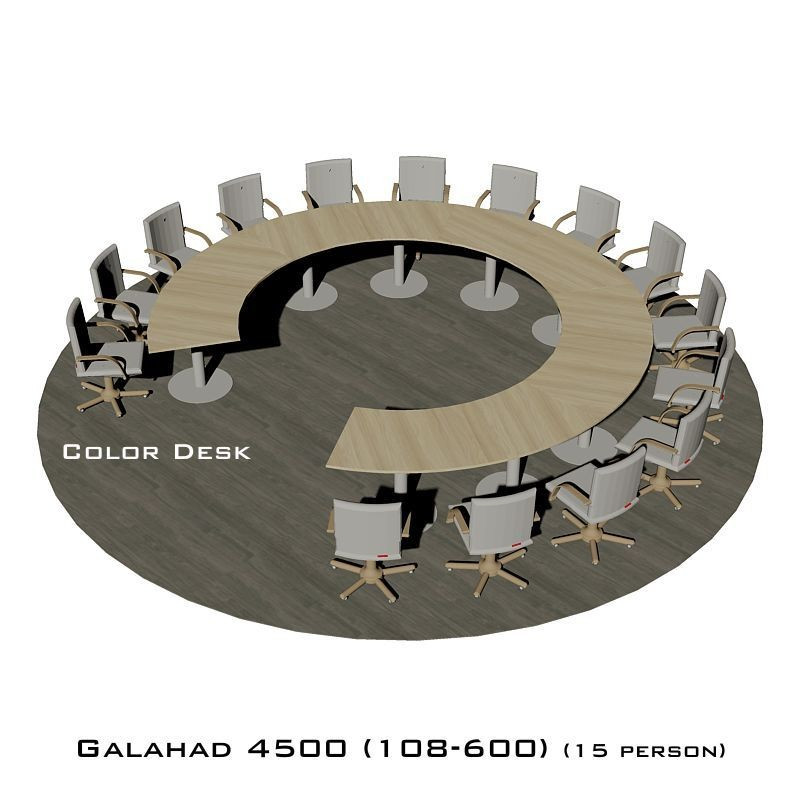 Galahad 4500 (108-600) стол круглый (без одного звена) для переговоров и конференций на 15 человек Galahad 4500 (108-600) стол круглый (без одного звена) для переговоров и конференций на 15 человек