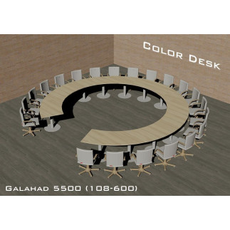 Galahad 5500 (108-600) стол круглый (без одного звена) для переговоров и конференций на 21 человека