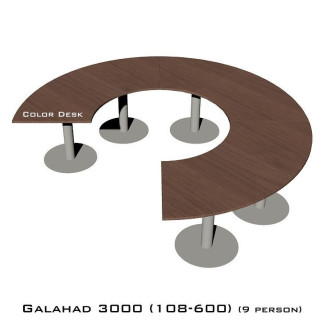 Galahad 3000 (108-600) стол круглый (без одного звена) для переговоров и конференций на 9 человек