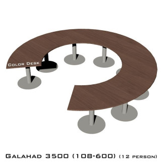 Galahad 3500 (108-600) стол круглый (без одного звена) для переговоров и конференций на 12 человек