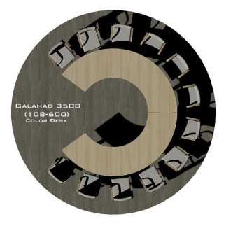 Galahad 3500 (108-600) стол круглый (без одного звена) для переговоров и конференций на 12 человек