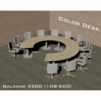 Galahad 3500 (108-600) стол круглый (без одного звена) для переговоров и конференций на 12 человек