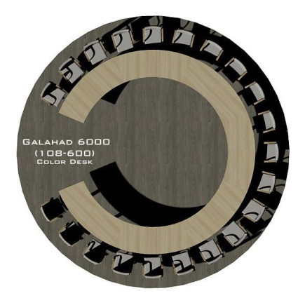 Galahad 6000 (108-600) стол круглый (без одного звена) для переговоров и конференций на 21 человека